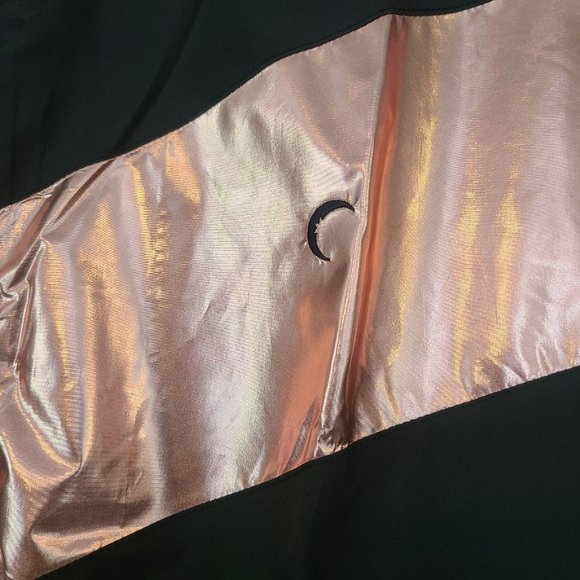 Zyia Pink Shine Rose Gold Metallic Block Jacket Size S - Picture 3 of 7